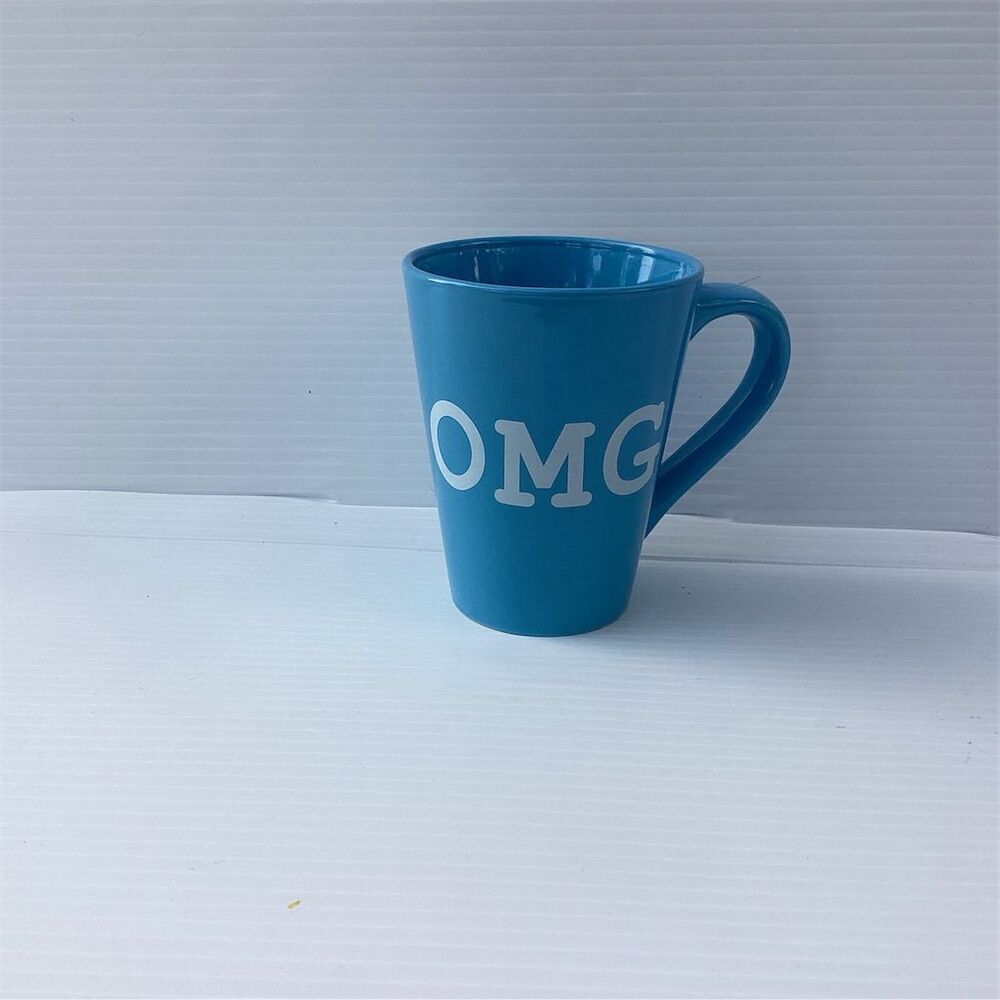 Hershey's Blue "OMG" Ceramic Coffee Mug with Comfortable Handle‎